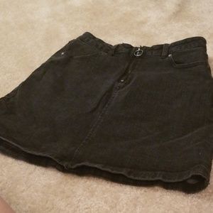Black jean skirt